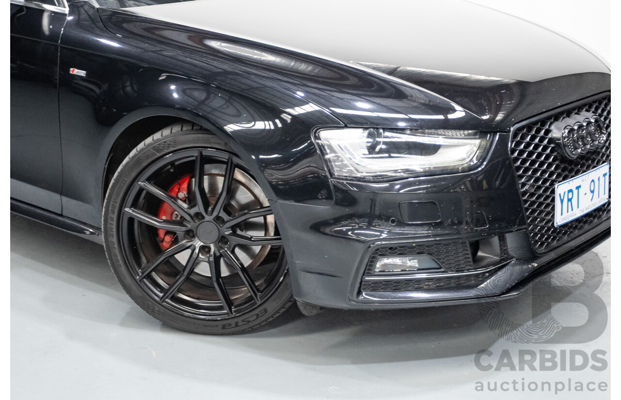 6/2013 Audi A4 2.0 TFSI Quattro (AWD) B8 MY13 4D Sedan Phantom Black Pearlescent Turbo 2.0L