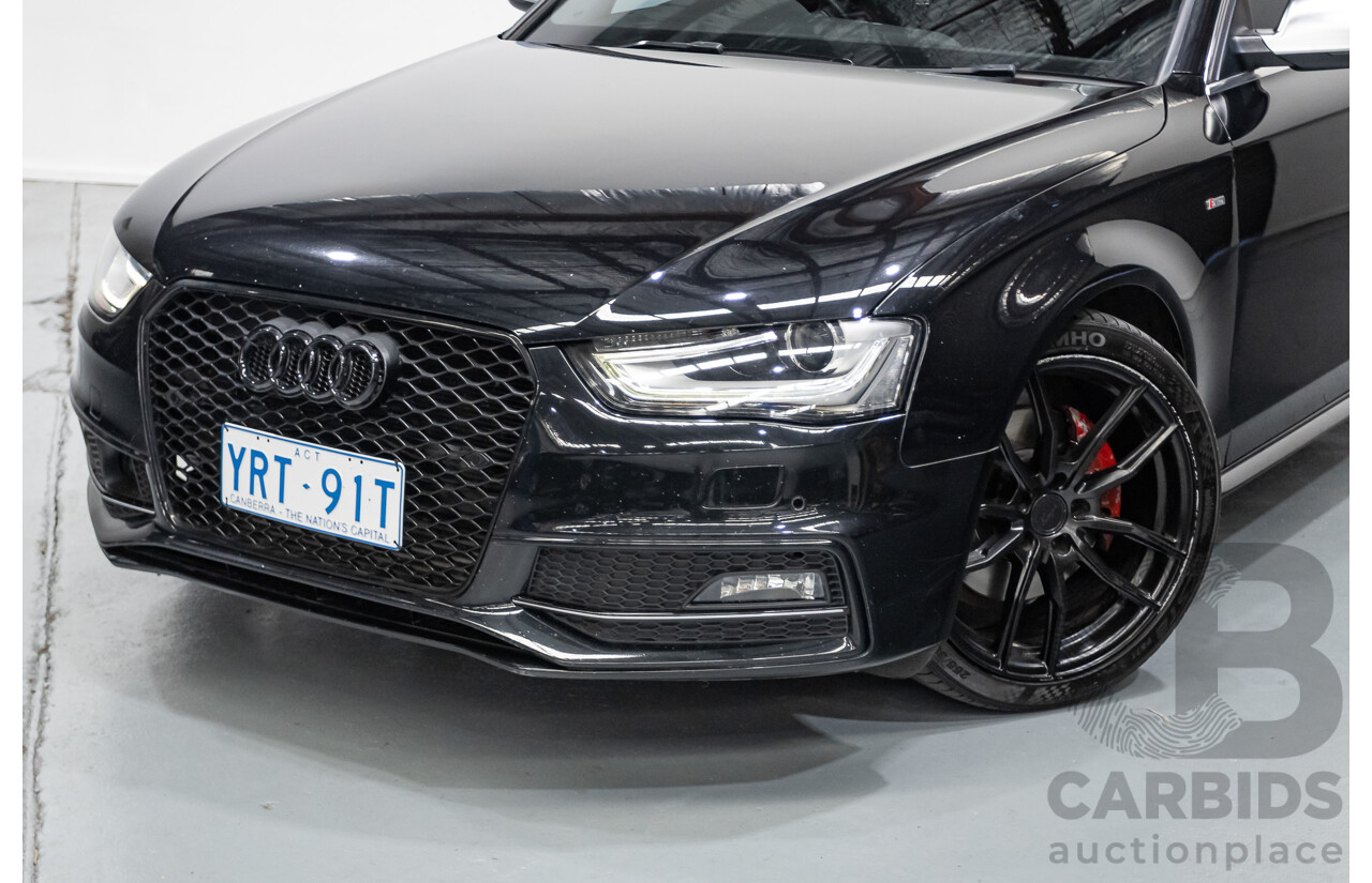 6/2013 Audi A4 2.0 TFSI Quattro (AWD) B8 MY13 4D Sedan Phantom Black Pearlescent Turbo 2.0L
