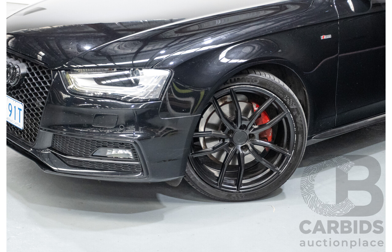6/2013 Audi A4 2.0 TFSI Quattro (AWD) B8 MY13 4D Sedan Phantom Black Pearlescent Turbo 2.0L
