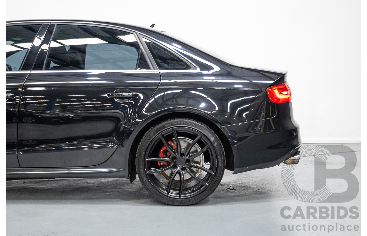 6/2013 Audi A4 2.0 TFSI Quattro (AWD) B8 MY13 4D Sedan Phantom Black Pearlescent Turbo 2.0L
