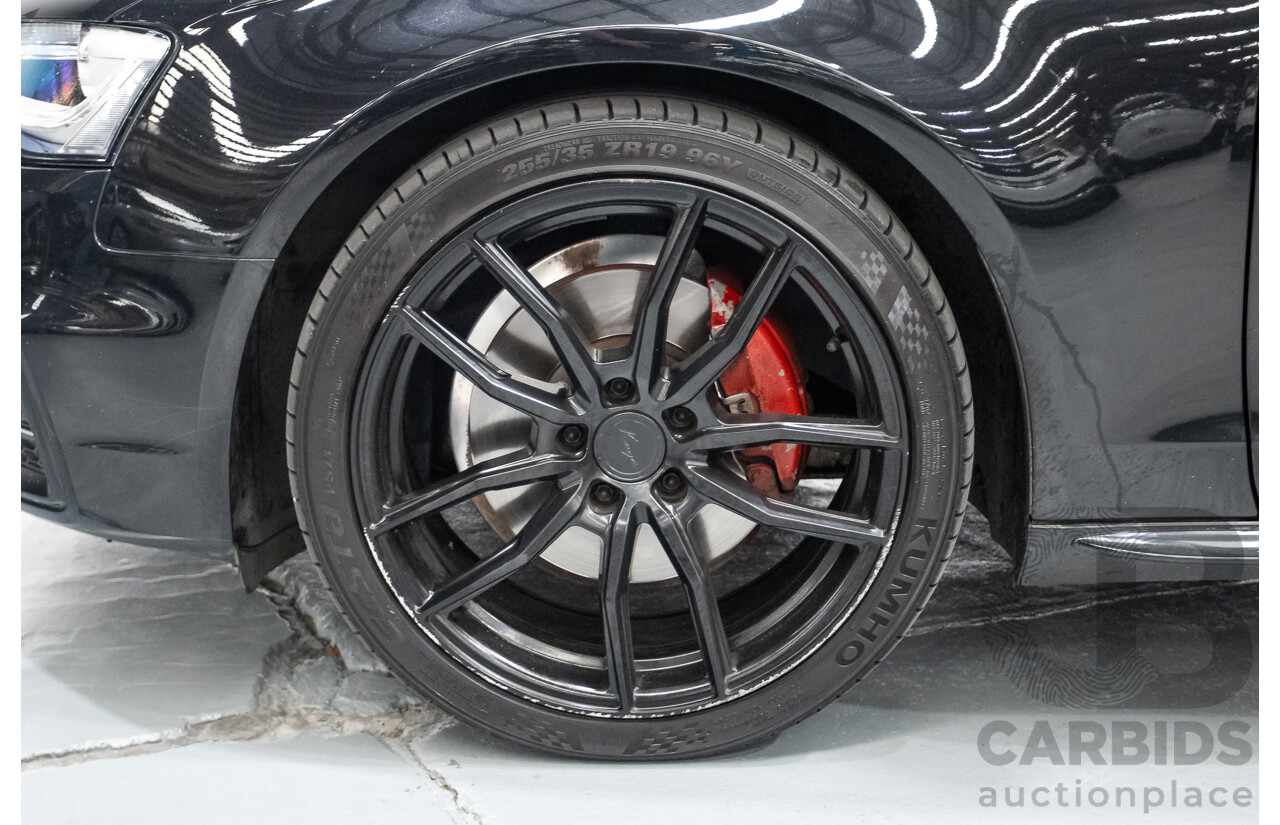 6/2013 Audi A4 2.0 TFSI Quattro (AWD) B8 MY13 4D Sedan Phantom Black Pearlescent Turbo 2.0L