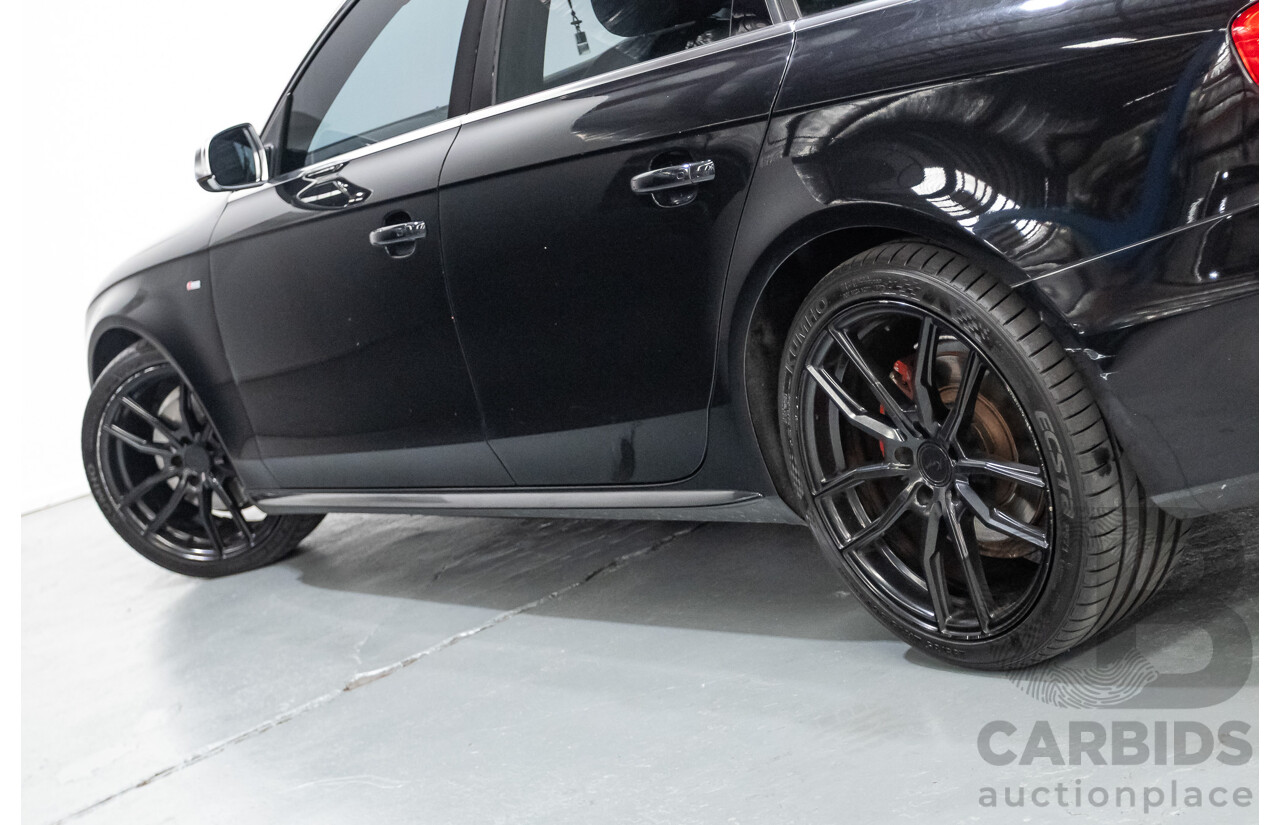 6/2013 Audi A4 2.0 TFSI Quattro (AWD) B8 MY13 4D Sedan Phantom Black Pearlescent Turbo 2.0L