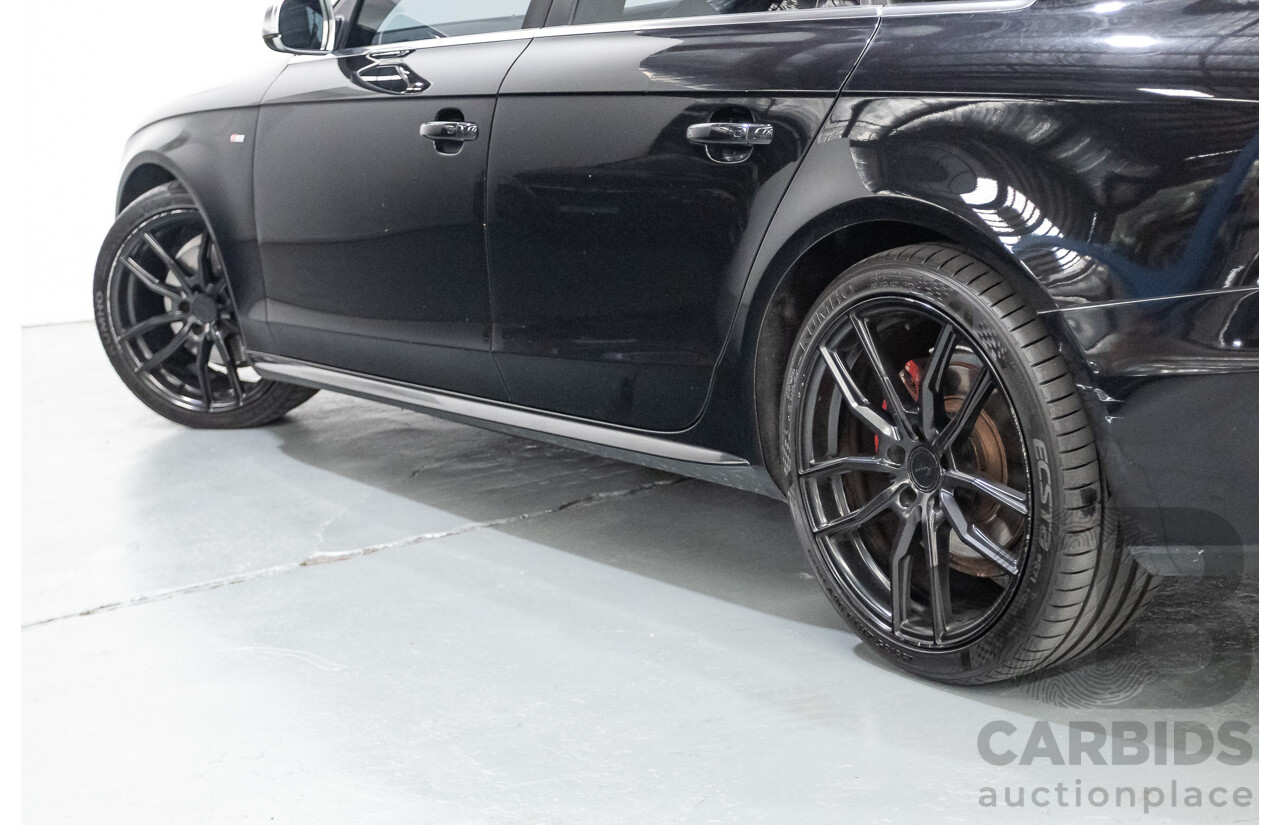 6/2013 Audi A4 2.0 TFSI Quattro (AWD) B8 MY13 4D Sedan Phantom Black Pearlescent Turbo 2.0L