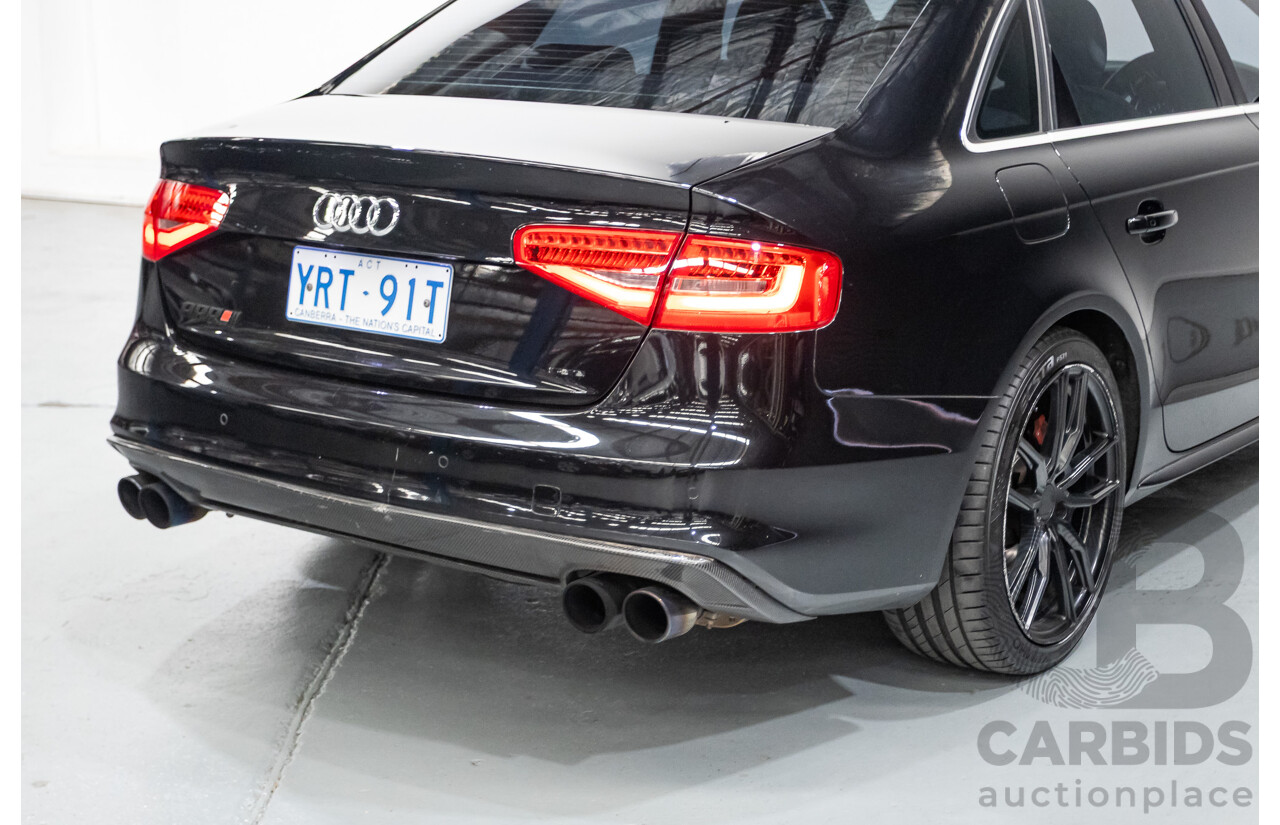 6/2013 Audi A4 2.0 TFSI Quattro (AWD) B8 MY13 4D Sedan Phantom Black Pearlescent Turbo 2.0L