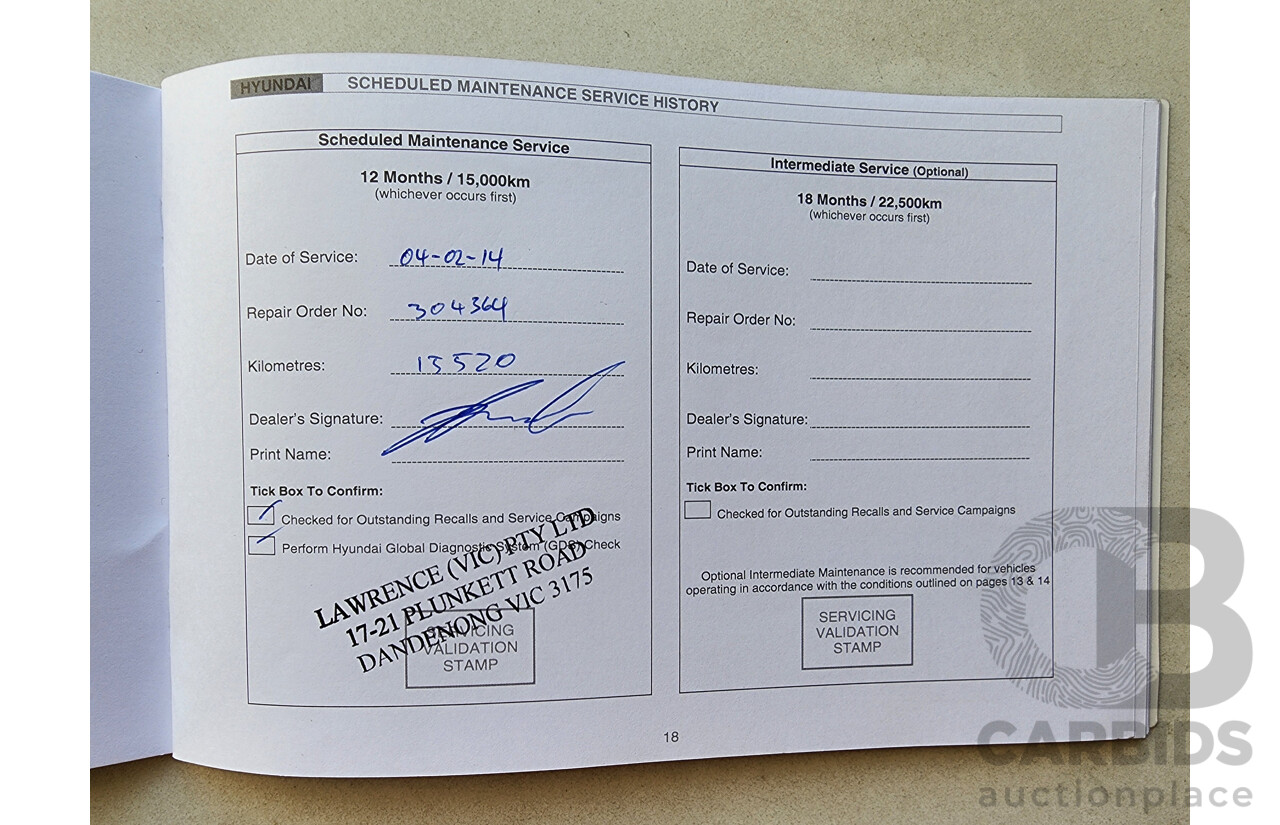 3/2013 Hyundai i30 Active GD 5d Hatchback White 1.8L