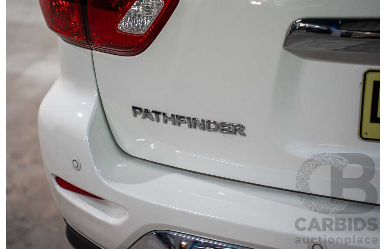 03/2019 Nissan Pathfinder ST-L (FWD) R52 MY19 Series III 4d Wagon Pearl White V6 3.5L