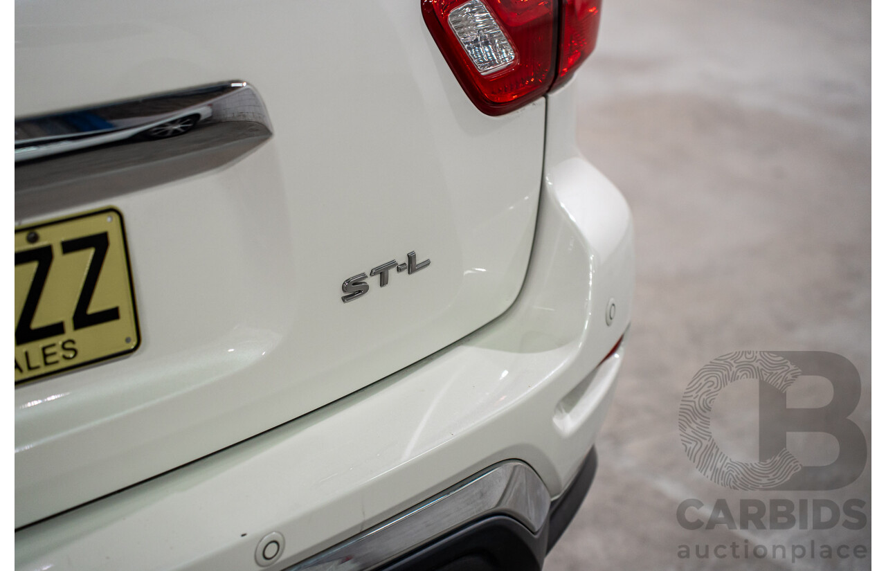 03/2019 Nissan Pathfinder ST-L (FWD) R52 MY19 Series III 4d Wagon Pearl White V6 3.5L