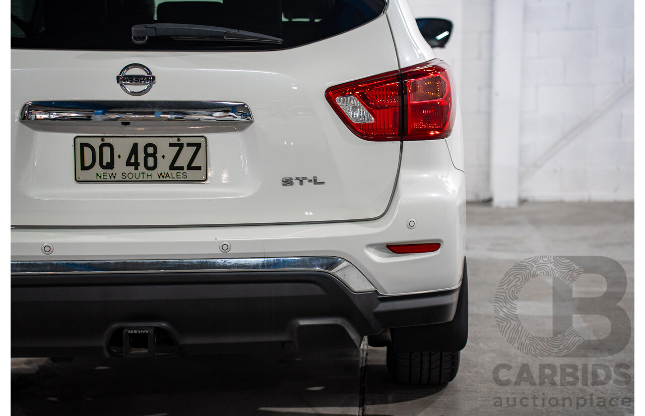 03/2019 Nissan Pathfinder ST-L (FWD) R52 MY19 Series III 4d Wagon Pearl White V6 3.5L