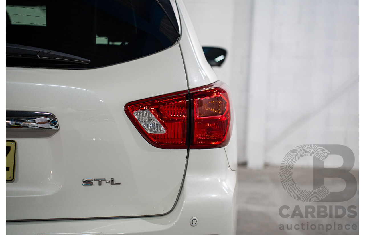 03/2019 Nissan Pathfinder ST-L (FWD) R52 MY19 Series III 4d Wagon Pearl White V6 3.5L