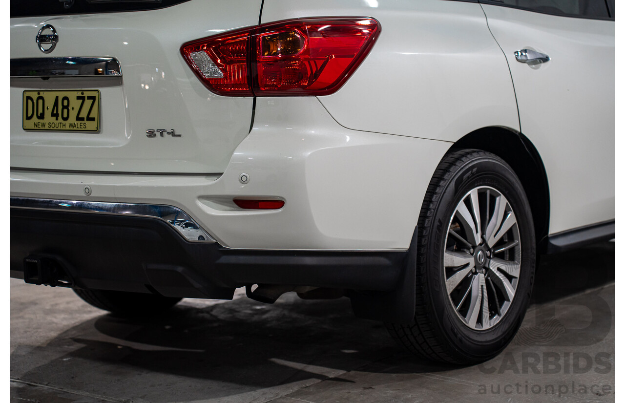 03/2019 Nissan Pathfinder ST-L (FWD) R52 MY19 Series III 4d Wagon Pearl White V6 3.5L