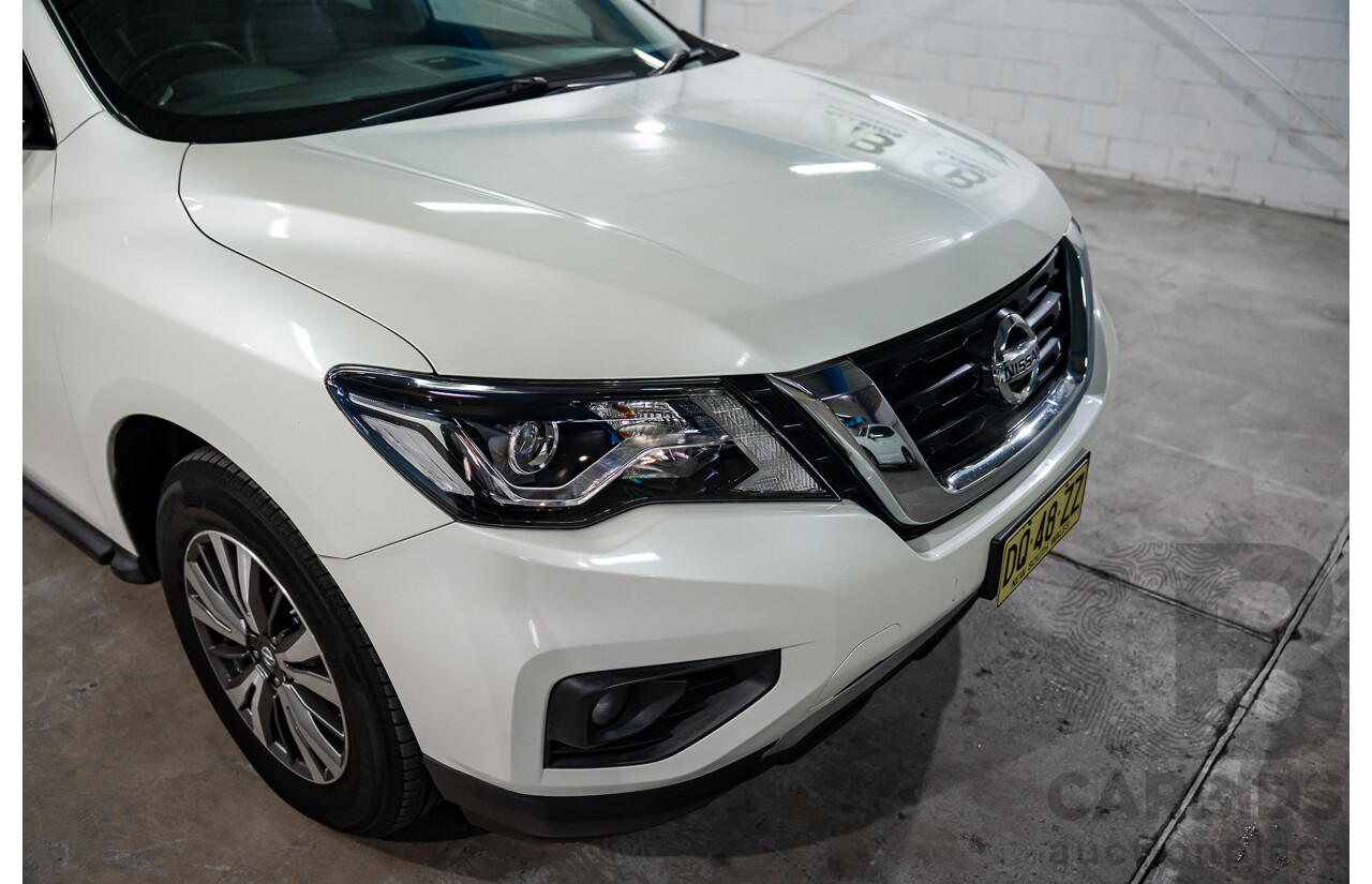 03/2019 Nissan Pathfinder ST-L (FWD) R52 MY19 Series III 4d Wagon Pearl White V6 3.5L