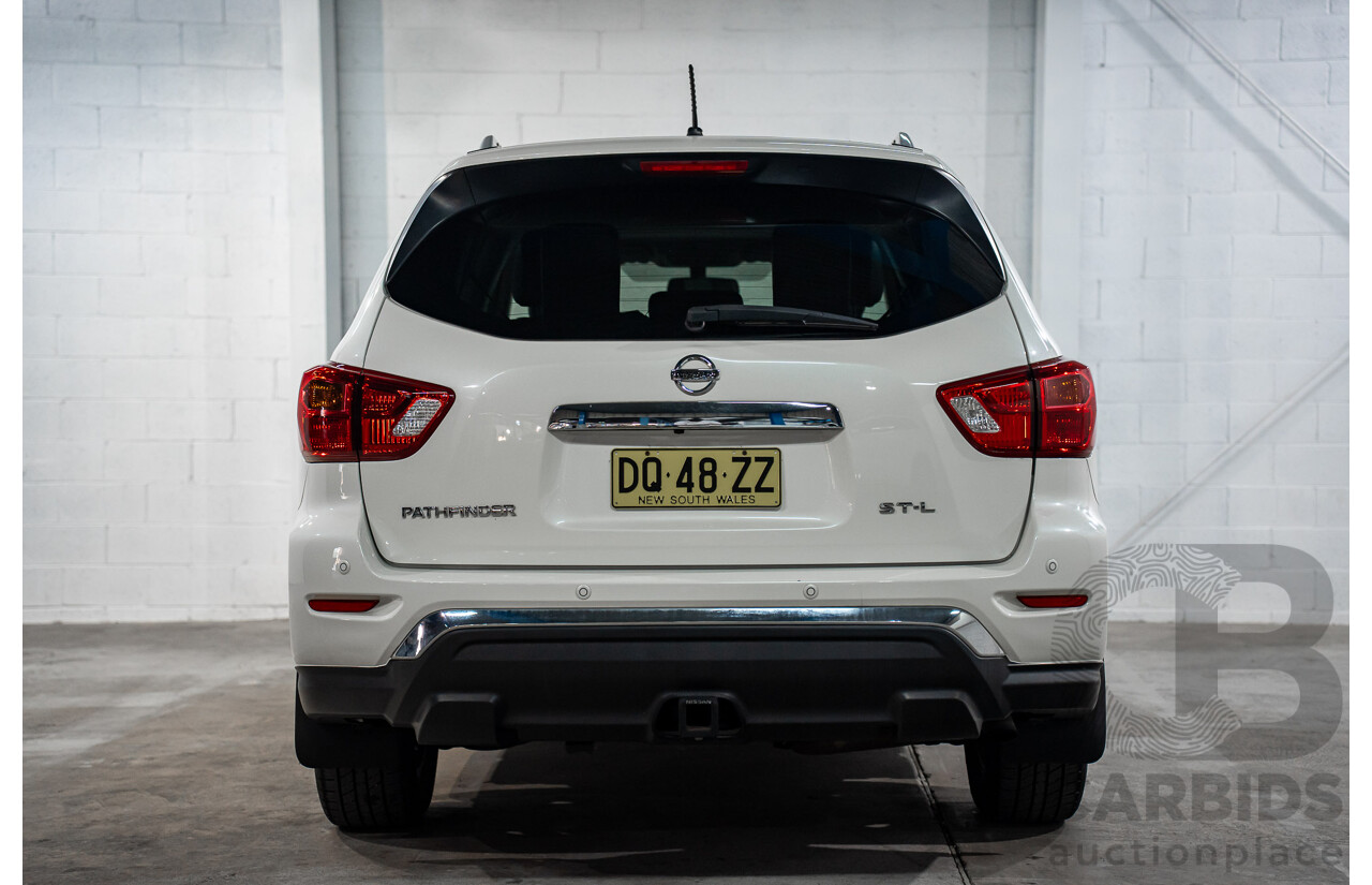 03/2019 Nissan Pathfinder ST-L (FWD) R52 MY19 Series III 4d Wagon Pearl White V6 3.5L