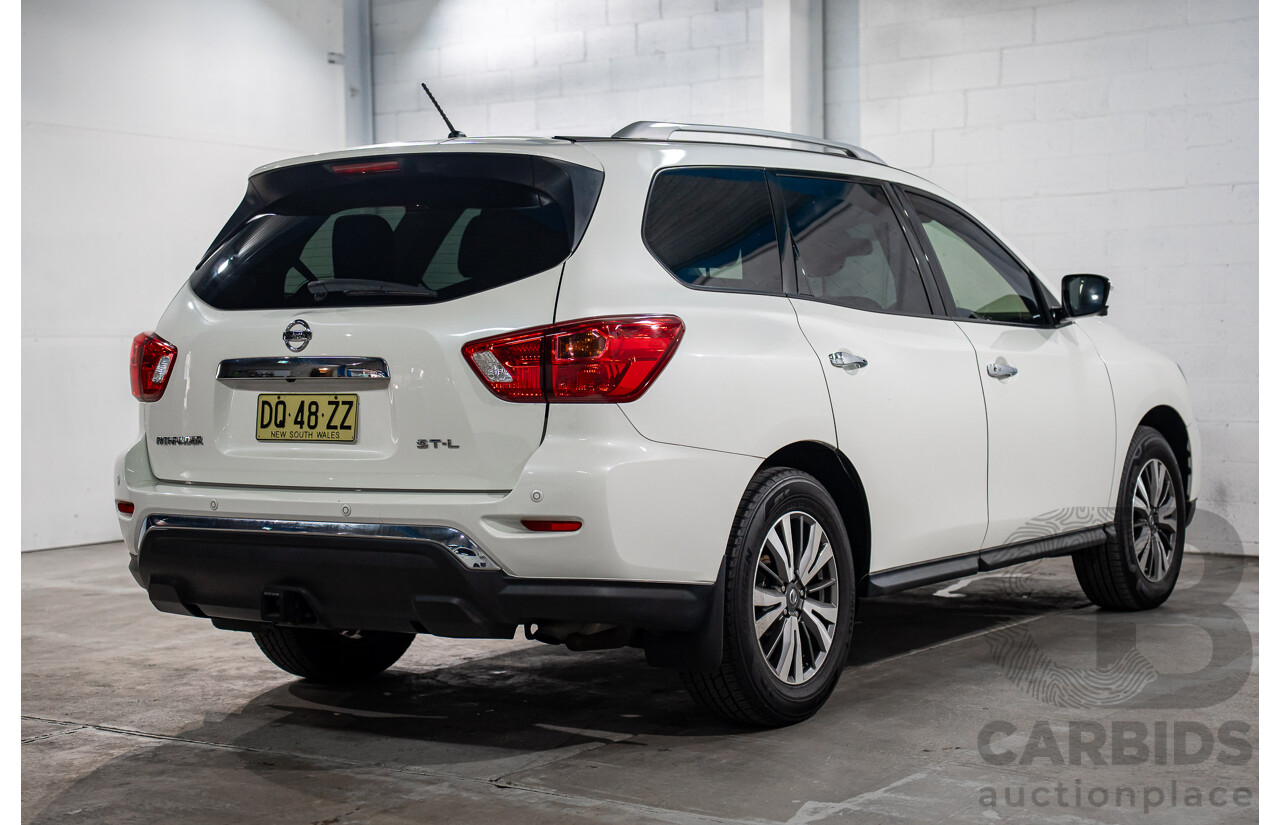 03/2019 Nissan Pathfinder ST-L (FWD) R52 MY19 Series III 4d Wagon Pearl White V6 3.5L