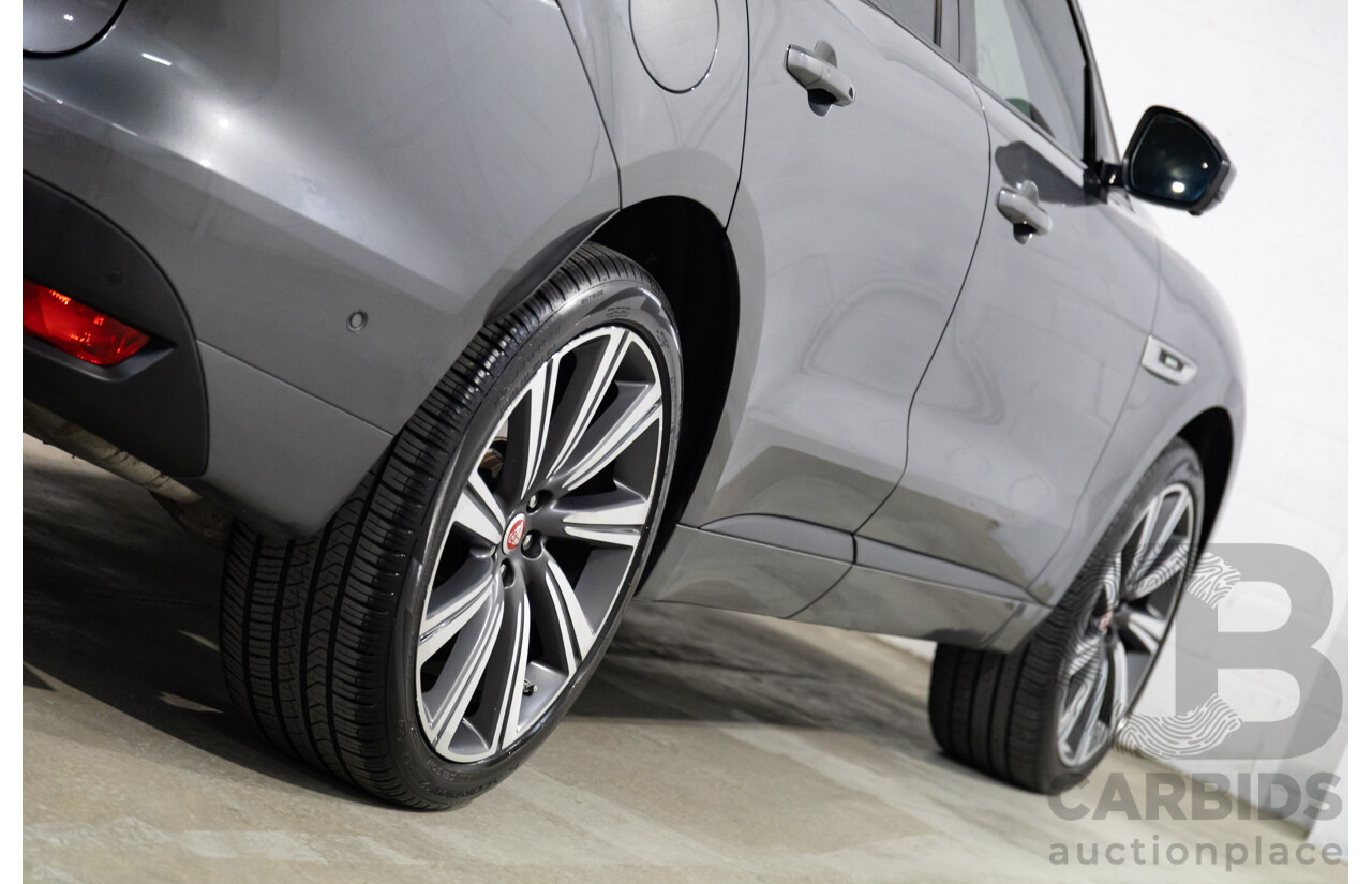 7/2016 Jaguar F-Pace 35t R-Sport (AWD) 4D Wagon Ammonite Grey Metallic Supercharged V6 3.0L