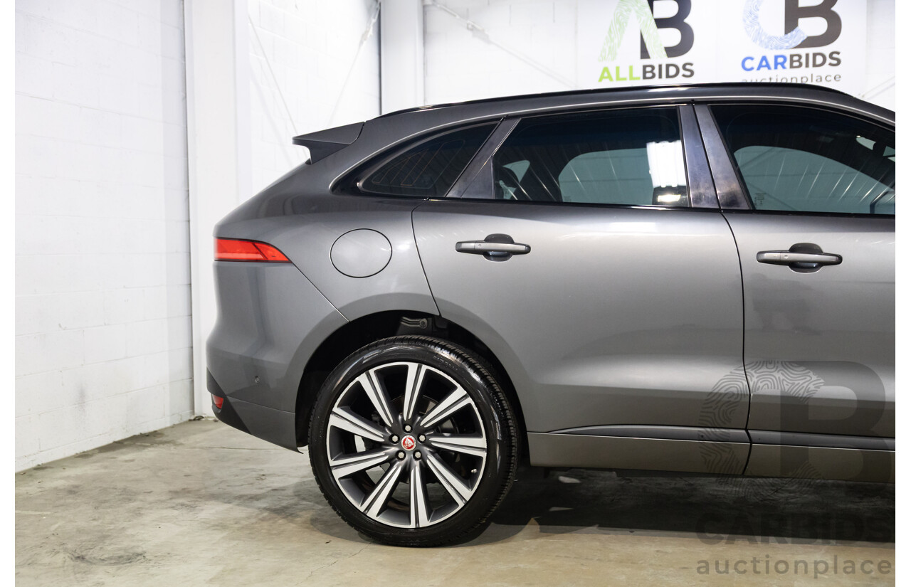 7/2016 Jaguar F-Pace 35t R-Sport (AWD) 4D Wagon Ammonite Grey Metallic Supercharged V6 3.0L