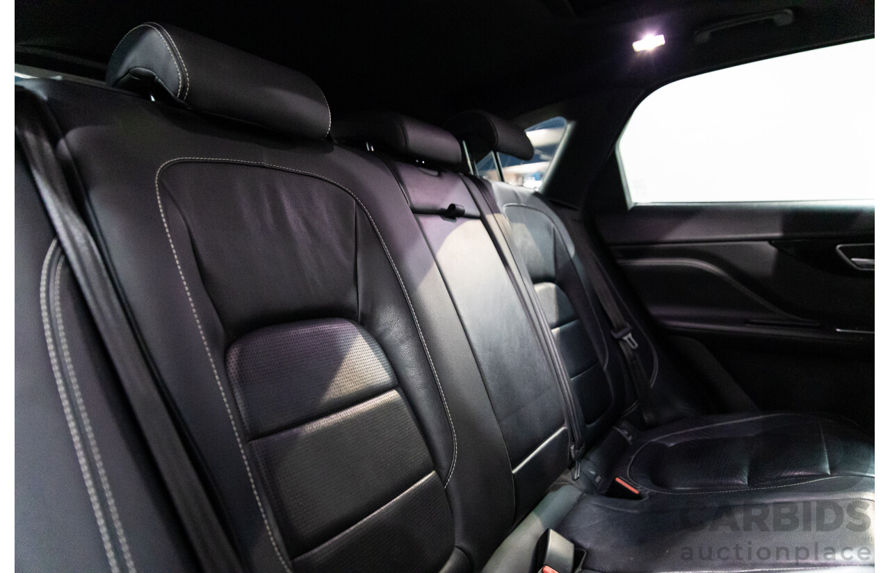 7/2016 Jaguar F-Pace 35t R-Sport (AWD) 4D Wagon Ammonite Grey Metallic Supercharged V6 3.0L