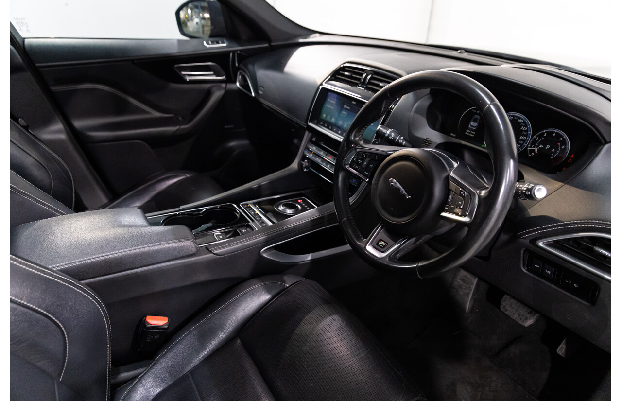7/2016 Jaguar F-Pace 35t R-Sport (AWD) 4D Wagon Ammonite Grey Metallic Supercharged V6 3.0L