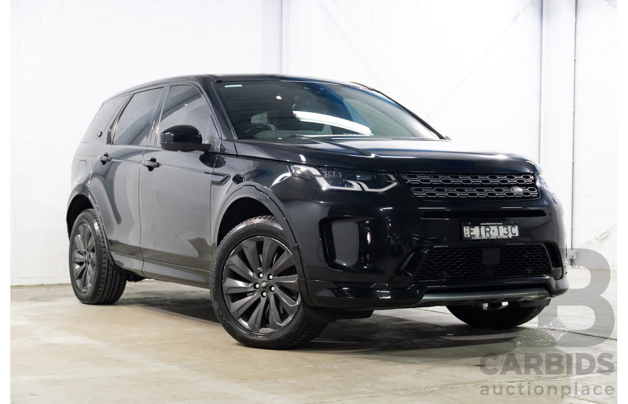 10/2019 Land Rover Discovery Sport D180 R-Dynamic SE (132kW) AWD L550 MY20 4D Wagon Santorini Black Metallic Turbo Diesel 2.0L - 7 Seater