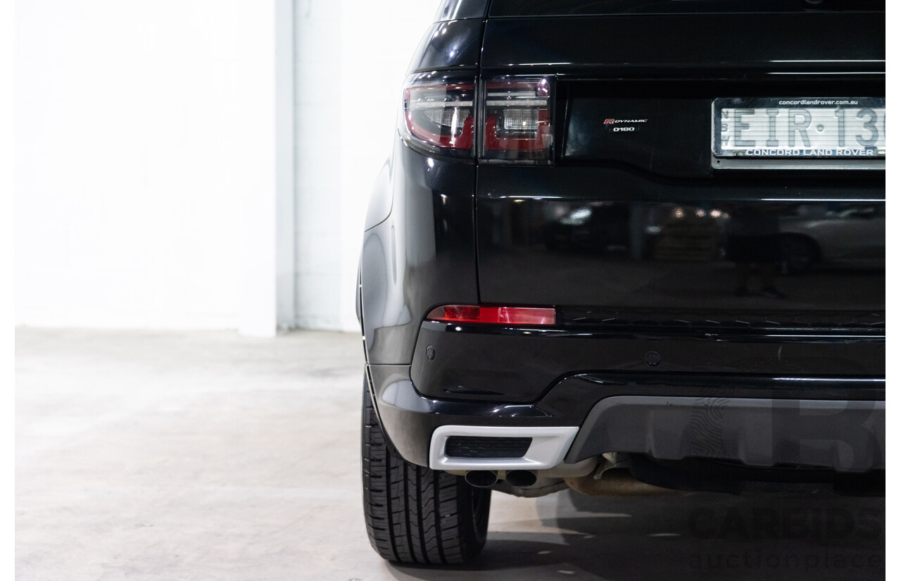 10/2019 Land Rover Discovery Sport D180 R-Dynamic SE (132kW) AWD L550 MY20 4D Wagon Santorini Black Metallic Turbo Diesel 2.0L - 7 Seater