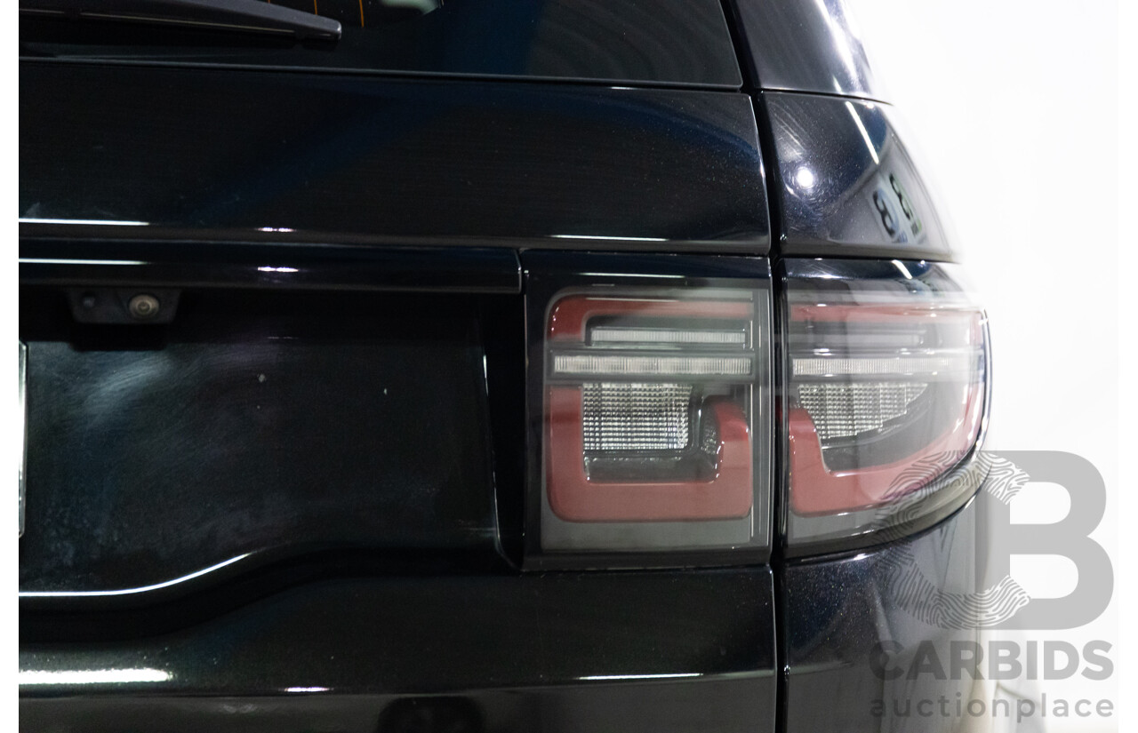 10/2019 Land Rover Discovery Sport D180 R-Dynamic SE (132kW) AWD L550 MY20 4D Wagon Santorini Black Metallic Turbo Diesel 2.0L - 7 Seater