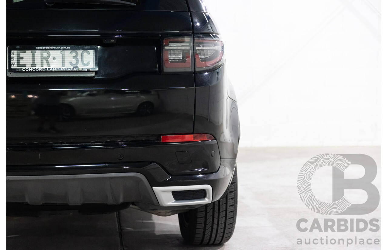 10/2019 Land Rover Discovery Sport D180 R-Dynamic SE (132kW) AWD L550 MY20 4D Wagon Santorini Black Metallic Turbo Diesel 2.0L - 7 Seater