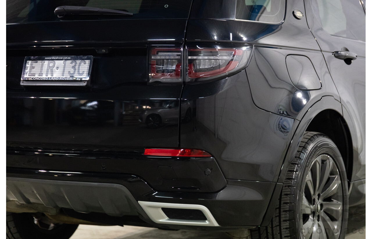 10/2019 Land Rover Discovery Sport D180 R-Dynamic SE (132kW) AWD L550 MY20 4D Wagon Santorini Black Metallic Turbo Diesel 2.0L - 7 Seater