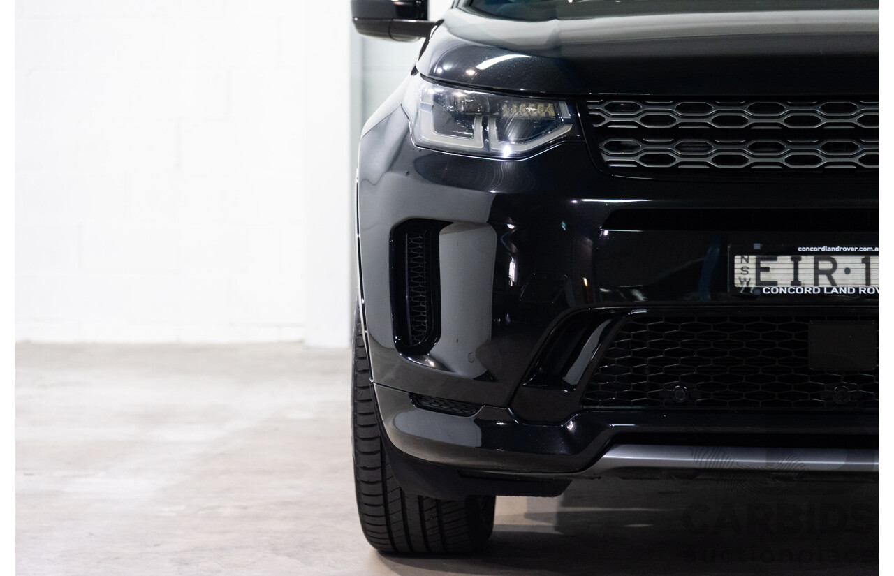 10/2019 Land Rover Discovery Sport D180 R-Dynamic SE (132kW) AWD L550 MY20 4D Wagon Santorini Black Metallic Turbo Diesel 2.0L - 7 Seater