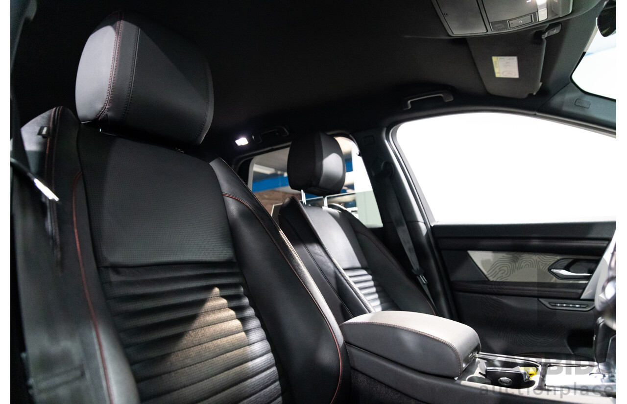 10/2019 Land Rover Discovery Sport D180 R-Dynamic SE (132kW) AWD L550 MY20 4D Wagon Santorini Black Metallic Turbo Diesel 2.0L - 7 Seater