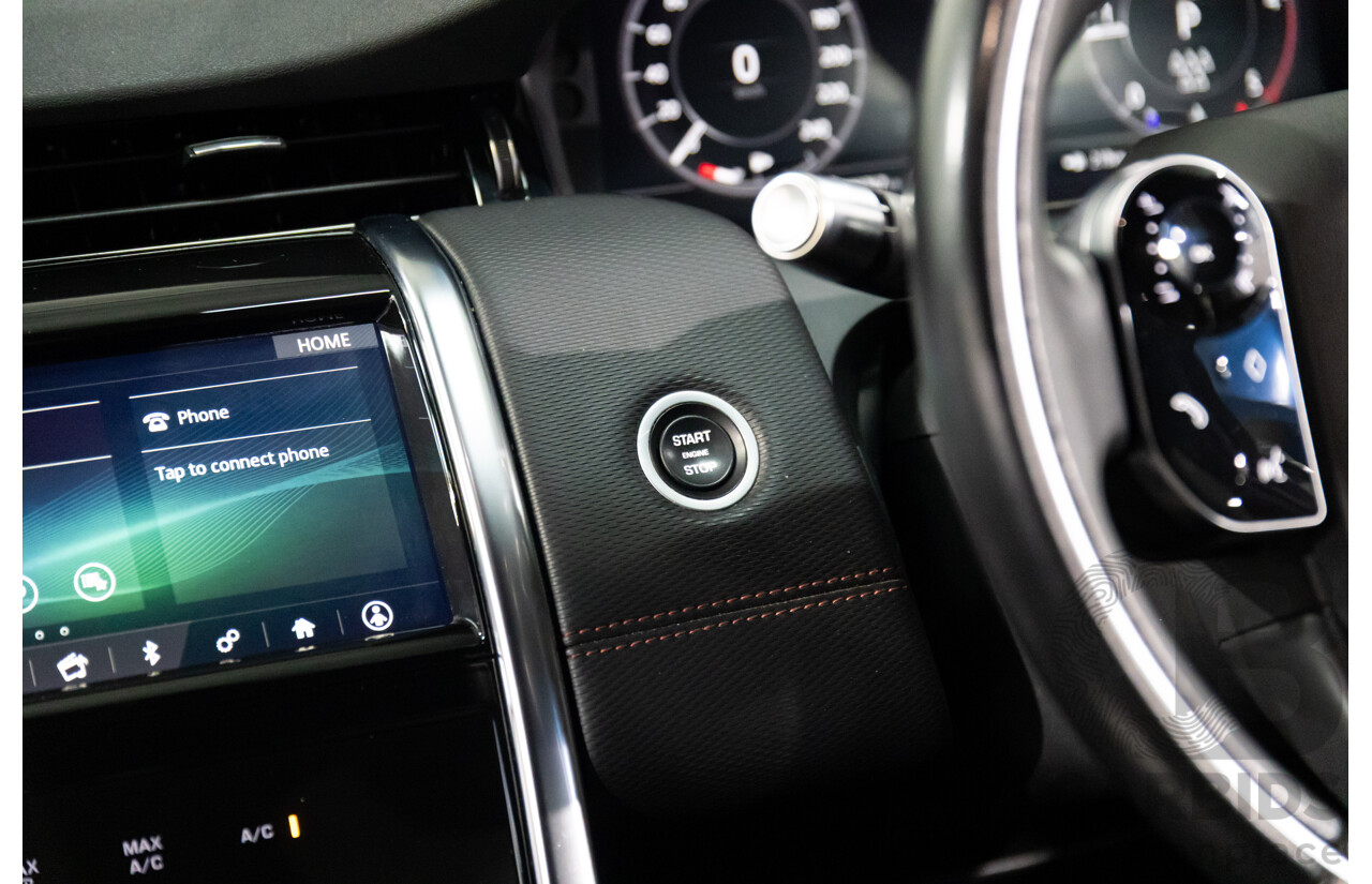 10/2019 Land Rover Discovery Sport D180 R-Dynamic SE (132kW) AWD L550 MY20 4D Wagon Santorini Black Metallic Turbo Diesel 2.0L - 7 Seater