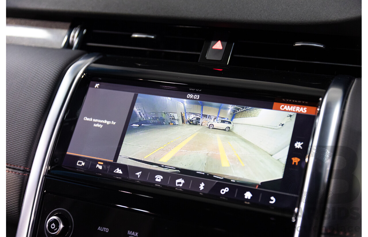 10/2019 Land Rover Discovery Sport D180 R-Dynamic SE (132kW) AWD L550 MY20 4D Wagon Santorini Black Metallic Turbo Diesel 2.0L - 7 Seater