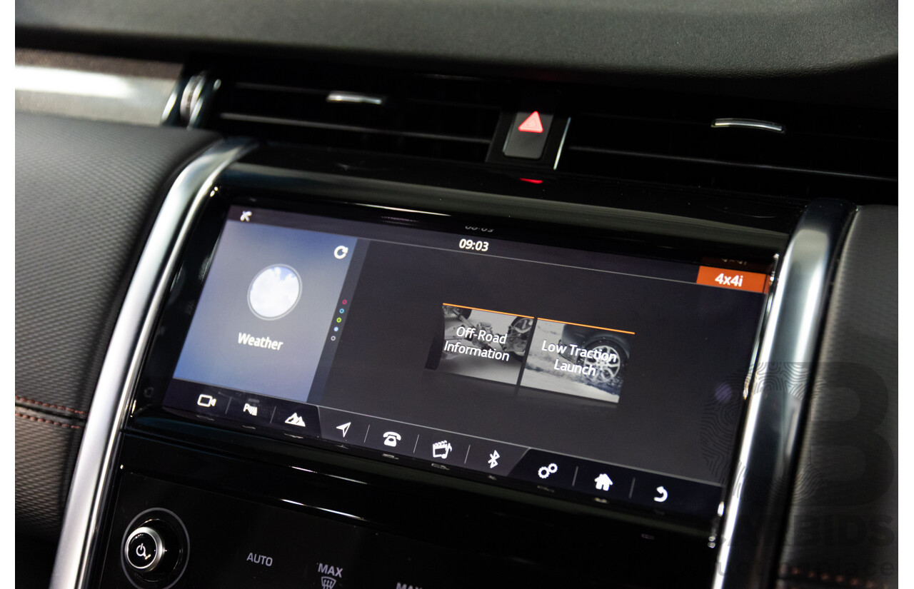 10/2019 Land Rover Discovery Sport D180 R-Dynamic SE (132kW) AWD L550 MY20 4D Wagon Santorini Black Metallic Turbo Diesel 2.0L - 7 Seater