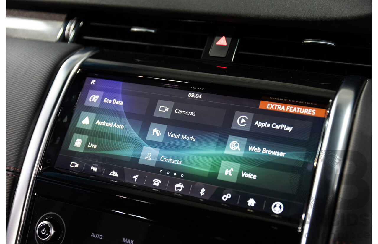 10/2019 Land Rover Discovery Sport D180 R-Dynamic SE (132kW) AWD L550 MY20 4D Wagon Santorini Black Metallic Turbo Diesel 2.0L - 7 Seater