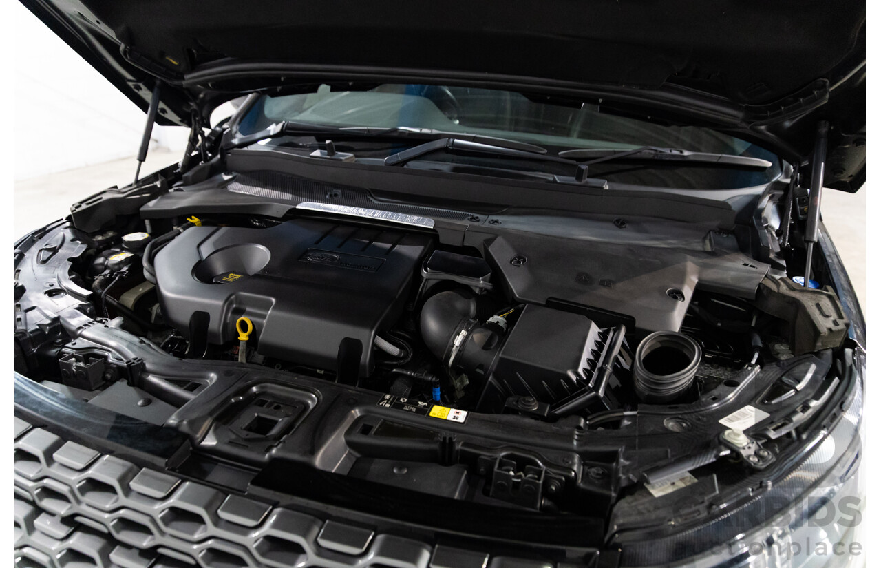 10/2019 Land Rover Discovery Sport D180 R-Dynamic SE (132kW) AWD L550 MY20 4D Wagon Santorini Black Metallic Turbo Diesel 2.0L - 7 Seater