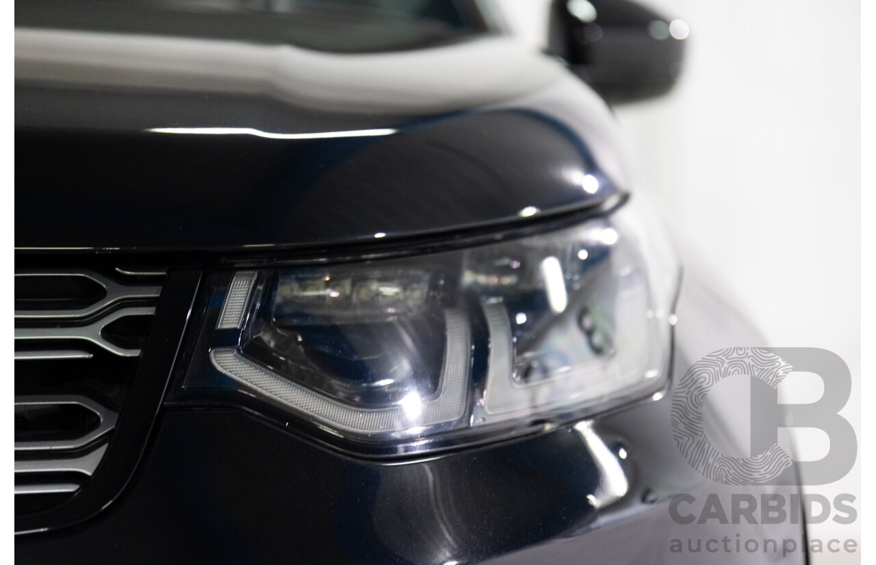 10/2019 Land Rover Discovery Sport D180 R-Dynamic SE (132kW) AWD L550 MY20 4D Wagon Santorini Black Metallic Turbo Diesel 2.0L - 7 Seater