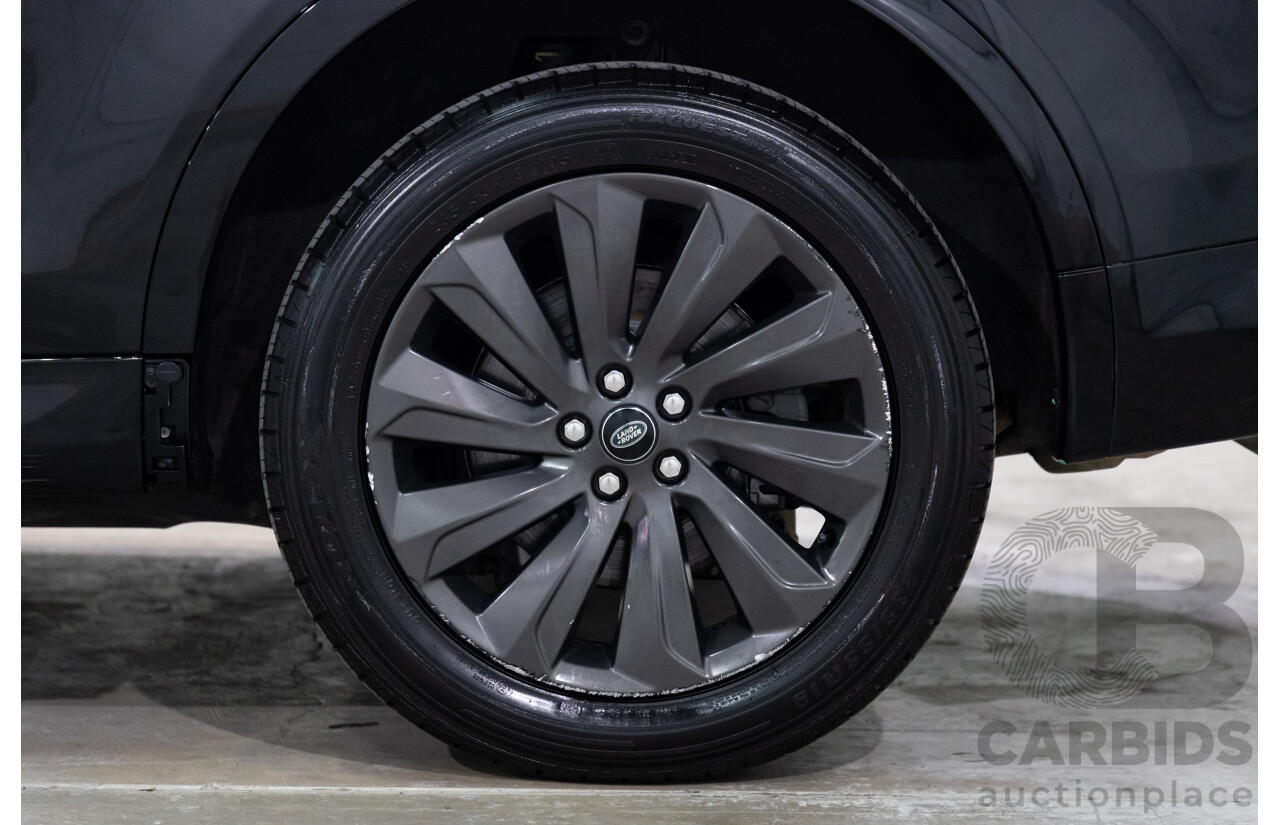 10/2019 Land Rover Discovery Sport D180 R-Dynamic SE (132kW) AWD L550 MY20 4D Wagon Santorini Black Metallic Turbo Diesel 2.0L - 7 Seater