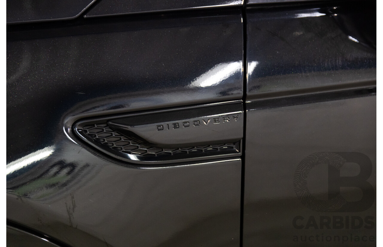 10/2019 Land Rover Discovery Sport D180 R-Dynamic SE (132kW) AWD L550 MY20 4D Wagon Santorini Black Metallic Turbo Diesel 2.0L - 7 Seater