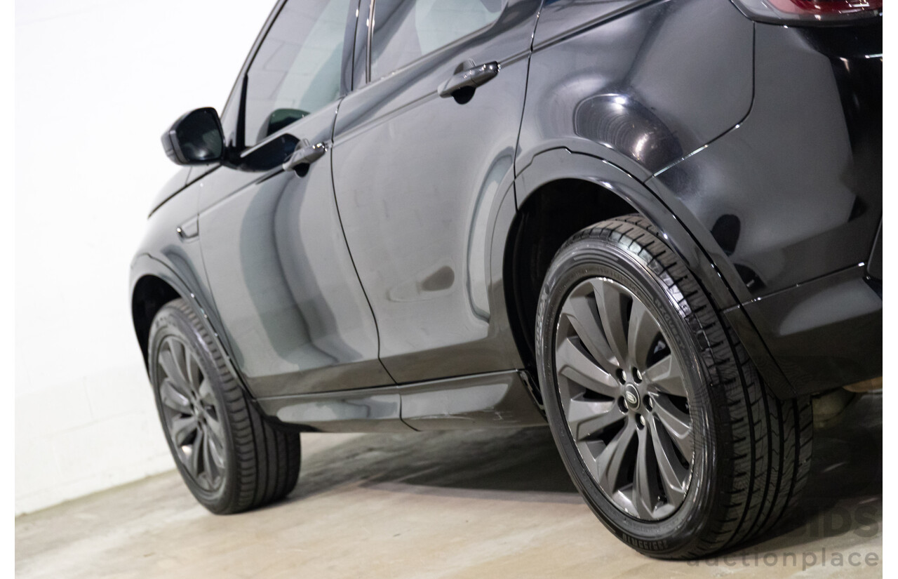 10/2019 Land Rover Discovery Sport D180 R-Dynamic SE (132kW) AWD L550 MY20 4D Wagon Santorini Black Metallic Turbo Diesel 2.0L - 7 Seater