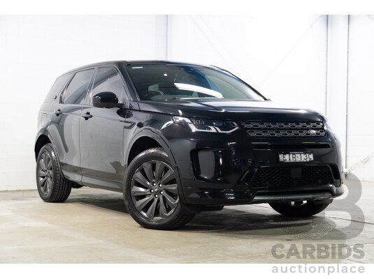 10/2019 Land Rover Discovery Sport D180 R-Dynamic SE (132kW) AWD L550 MY20 4D Wagon Santorini Black Metallic Turbo Diesel 2.0L - 7 Seater
