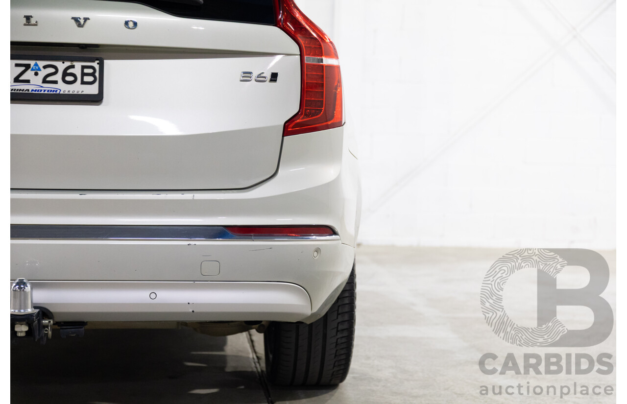 09/2021 Volvo XC90 B6 Inscription MHEV (AWD) 256 MY22 4d Wagon Bright Silver Metallic Twincharged Mild Hybrid 2.0L - 7 Seater