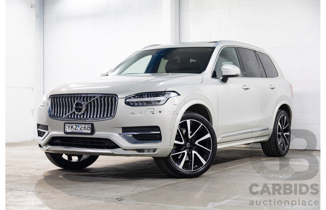 09/2021 Volvo XC90 B6 Inscription MHEV (AWD) 256 MY22 4d Wagon Bright Silver Metallic Twincharged Mild Hybrid 2.0L - 7 Seater