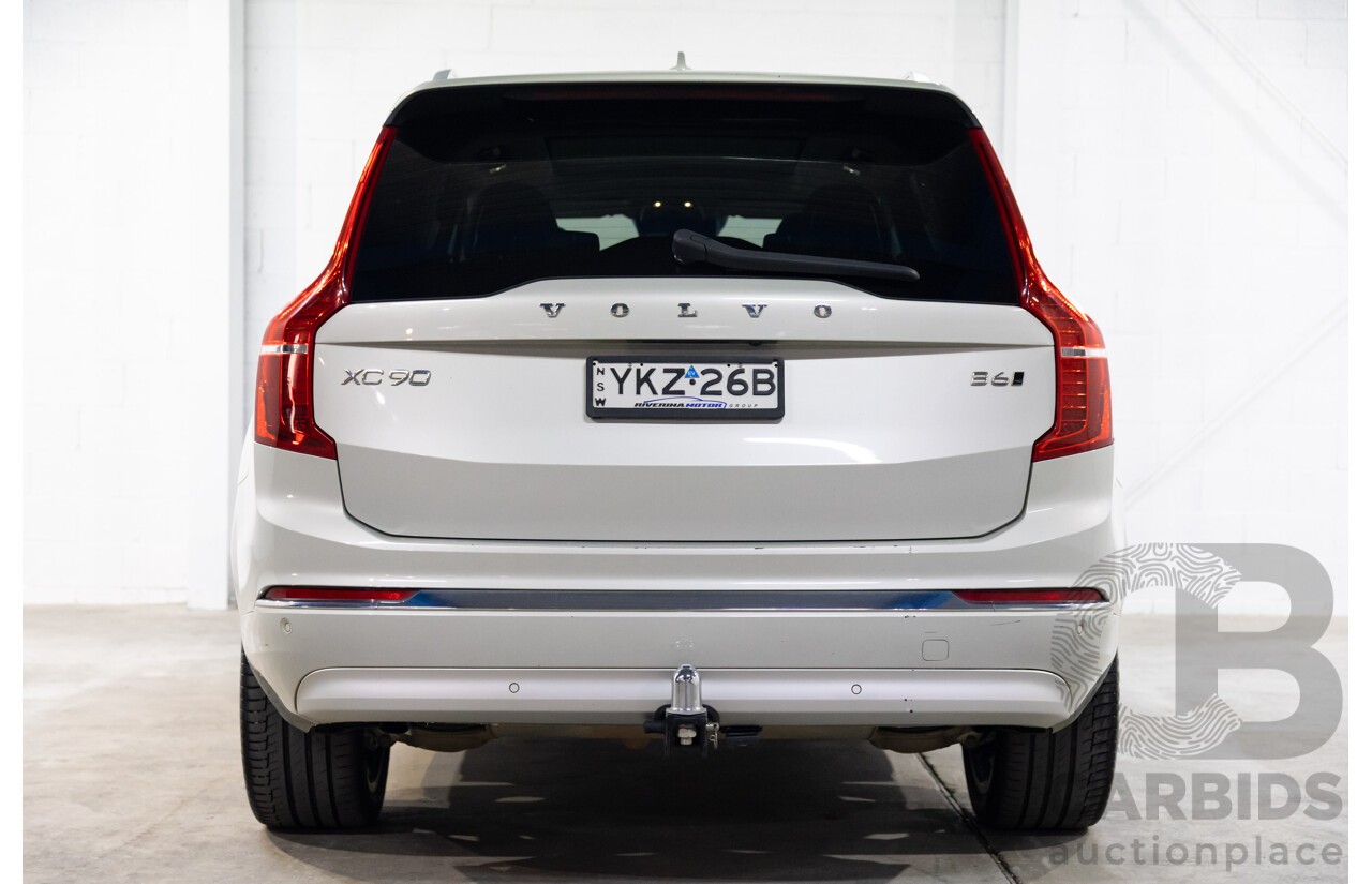 09/2021 Volvo XC90 B6 Inscription MHEV (AWD) 256 MY22 4d Wagon Bright Silver Metallic Twincharged Mild Hybrid 2.0L - 7 Seater