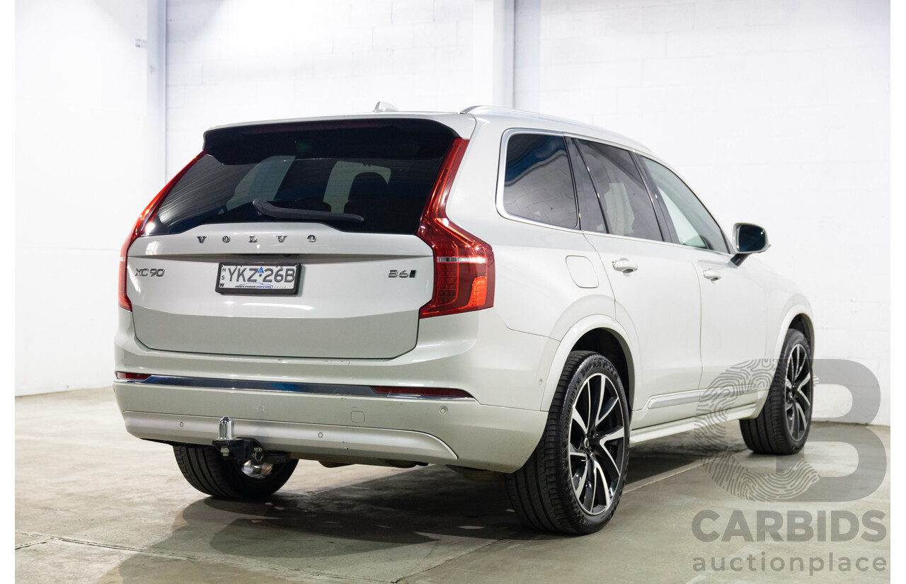 09/2021 Volvo XC90 B6 Inscription MHEV (AWD) 256 MY22 4d Wagon Bright Silver Metallic Twincharged Mild Hybrid 2.0L - 7 Seater