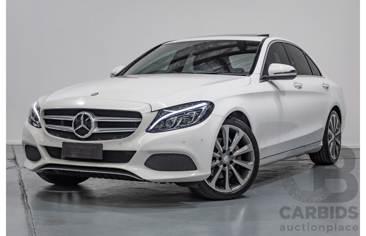 4/2016 Mercedes-Benz C250 205 MY16 4D Polar White Turbo 2.0L