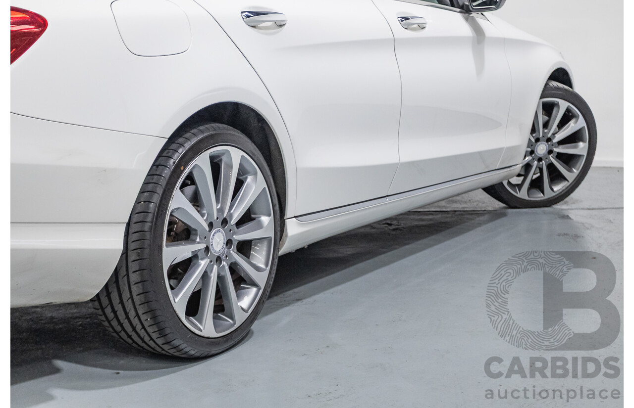 4/2016 Mercedes-Benz C250 205 MY16 4D Polar White Turbo 2.0L