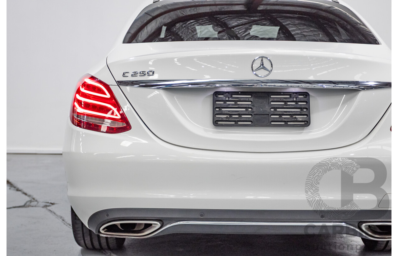 4/2016 Mercedes-Benz C250 205 MY16 4D Polar White Turbo 2.0L