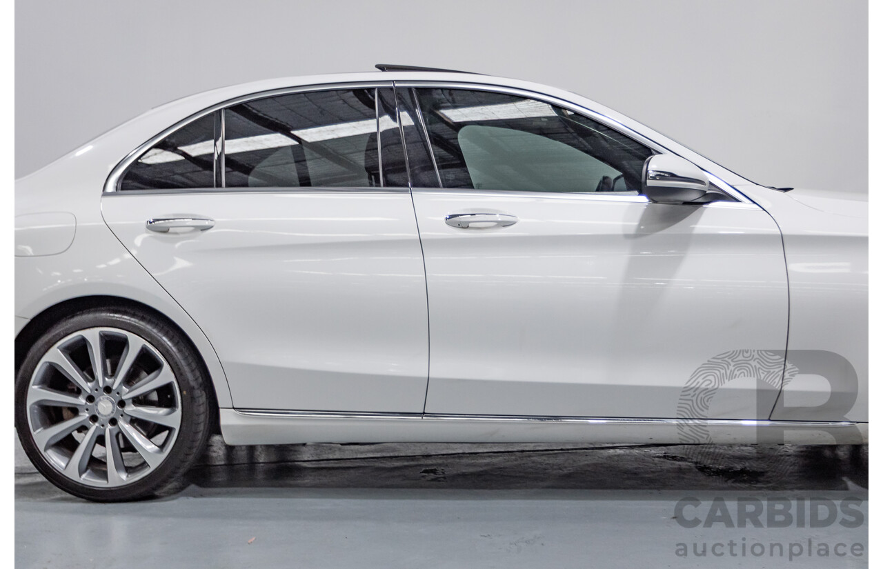 4/2016 Mercedes-Benz C250 205 MY16 4D Polar White Turbo 2.0L