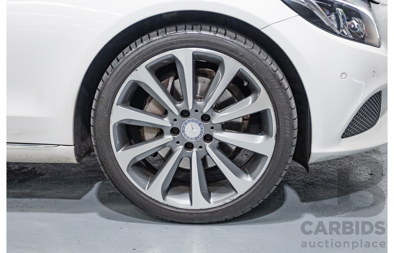 4/2016 Mercedes-Benz C250 205 MY16 4D Polar White Turbo 2.0L