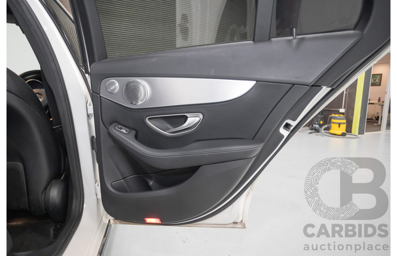 4/2016 Mercedes-Benz C250 205 MY16 4D Polar White Turbo 2.0L