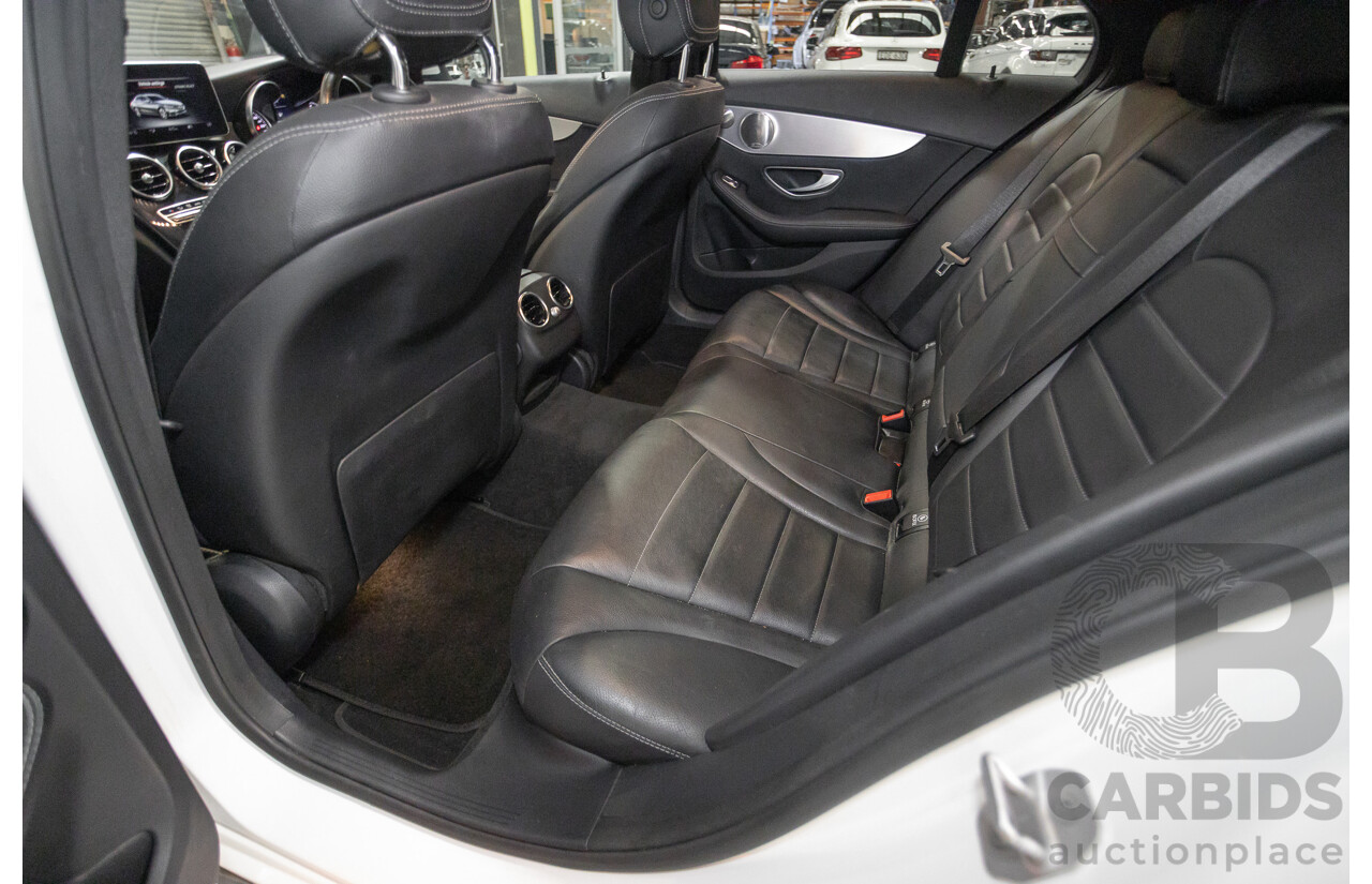 4/2016 Mercedes-Benz C250 205 MY16 4D Polar White Turbo 2.0L