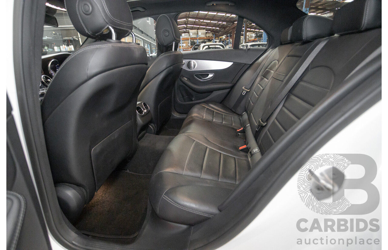 4/2016 Mercedes-Benz C250 205 MY16 4D Polar White Turbo 2.0L